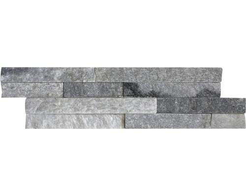 Steenstrip natuursteen alpina wit/grijs 10x40 cm