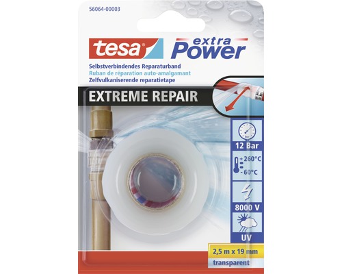 TESA Extra Power Extreme Repair transparant 2,5 m x 19 mm