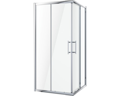 Hoekdouche met schuifdeur en handgreep