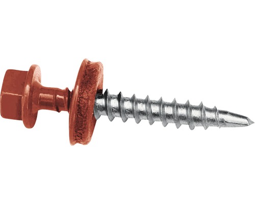 Afzonderlijke schroef met zeskantkop en afdichtring