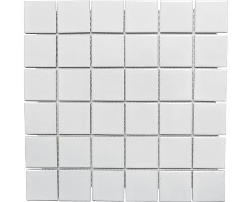 Mozaïektegel keramisch CD 102 wit glans 30x30 cm Vierkante mozaïektegel