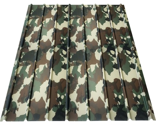 PRECIT H12 trapezium profielplaat camouflage 2000 x 910 x 0,4 mm
