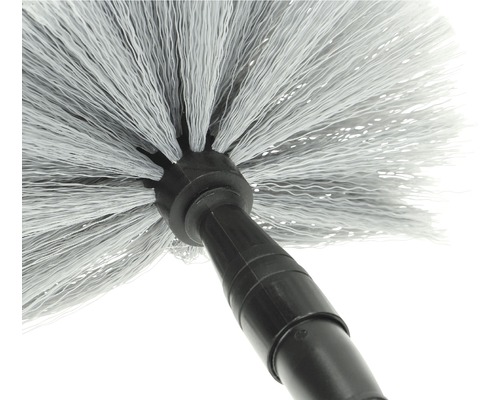 Stoffer met kunststof handvat