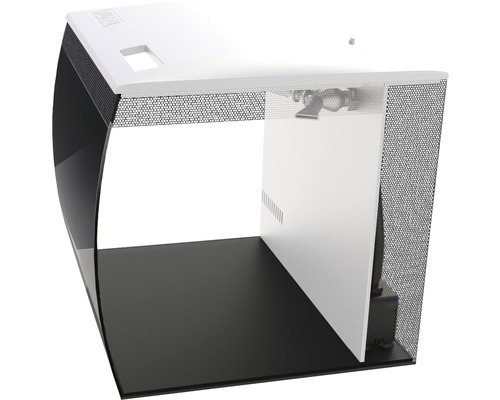 Aquarium met verlichting en filtersysteem