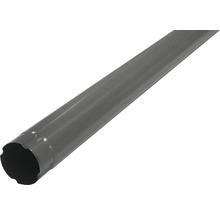 Grijze metalen regenpijp in detail
