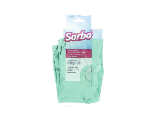 SORBO Huishoudhandschoenen anti-allergie groen maat L-0