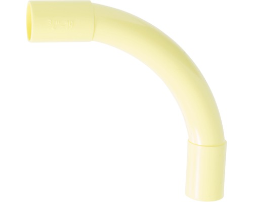 Bocht PVC 19 mm 3/4" crème 5 stuks Gele installatiebuisbochtstuk met een hoek van 90 graden