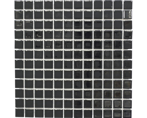 Mozaïektegel keramisch CG 144 zwart glans 30x30 cm