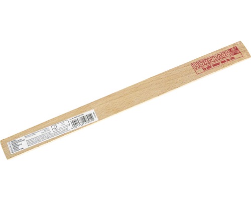 Houten lat met Hornbach logo