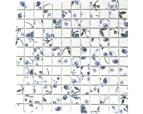 Keramisch mozaïek CG SB09 wit/blauw mix 30x30 cm