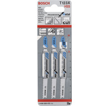 Bosch decoupeerzaagbladen T123X HSS, geschikt voor metaal