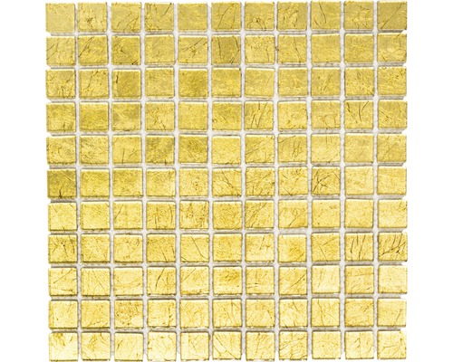 Mozaïektegel glas Crystal CM 4GO010 goud structuur 30x30 cm