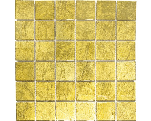 Mozaïektegel glas Crystal CM 4GO20 goud structuur 30x30 cm