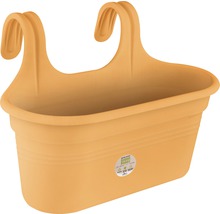 Gele balkonbak met ophanging