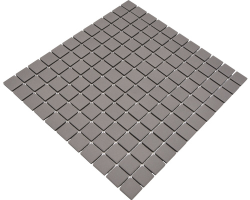 Mozaïektegel keramisch CU 030 grijs mat 32,7x30,2 cm antislip Vierkante mozaïektegels voor wand en vloer
