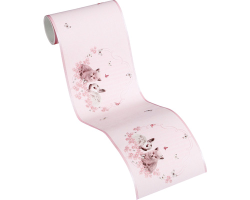 Behangrand met konijnenmotieven