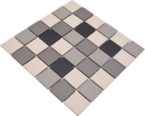 Keramische mozaïektegel met vierkante stenen