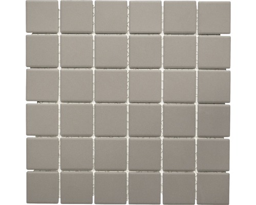 Mozaïektegel keramisch CU 233 grijs mat 29,1x29,1 cm antislip