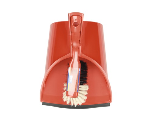 Stoffer en blik set met handveger en vuilblik