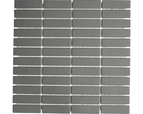 Mozaïektegel keramisch uni zwart ongeglazuurd 28,7x29,5 cm antislip Keramische mozaïektegel, rechthoekig