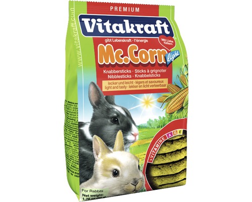 VITAKRAFT Knaagdierensnack McCorn voor dwergkonijnen, 50 gr