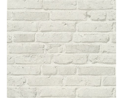 A.S. CRÉATION Vliesbehang 35581-4 Best of Wood'n Stone 2 steenoptiek lichtgrijs Behang met baksteenmotief