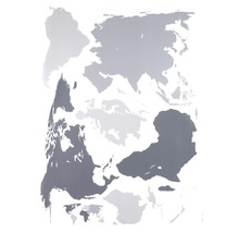 Wereldkaart als wanddecoratie