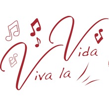 Viva la Vida belettering met muzieknoten