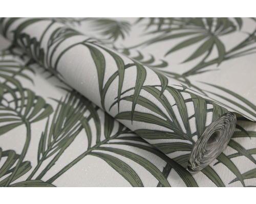 Behangrol met bladerpatroon