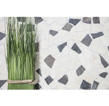 Decoratieve groene grassen voor een wand met mozaïektegels