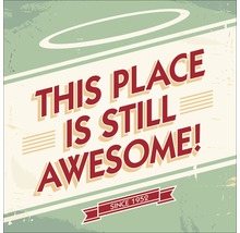 Deze plek is nog steeds geweldig bord sinds 1952