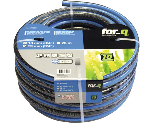 Opgespoelde tuinslang, 19 millimeter diameter, 25 meter lang