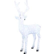 Kerstdecoratie staand hert met verlichting