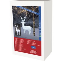 Verpakking van een LED-decoratiefiguur rendier voor buiten