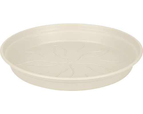ELHO Plantenschotel Green Basics kunststof wit Ø 10 cm H 1,5 cm Bloempot onderschotel, gemaakt van kunststof