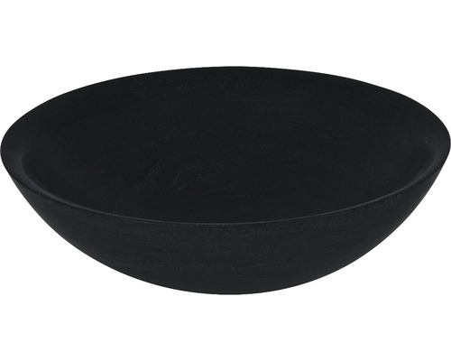 Zwarte waskom van steengoed