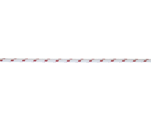 Turbolijn polyester Ø 16 mm wit-rood (per meter)