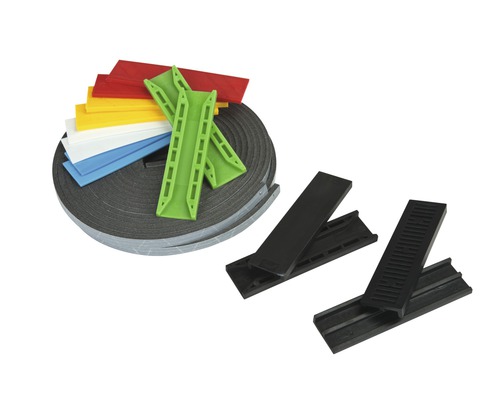 Montage wiggen, afstandsstukken en afdichtband in set