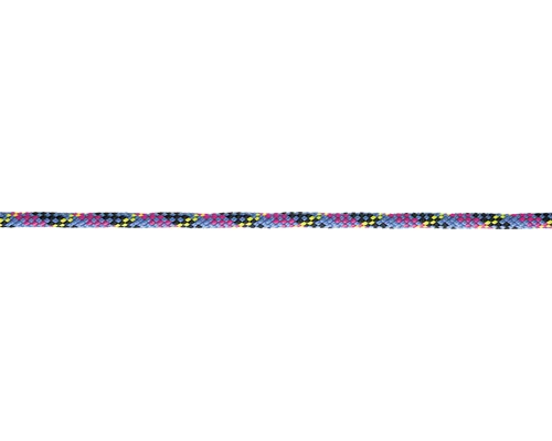 Passatlijn polyester Ø 12 mm blauw-rood-geel-zwart (per meter)
