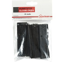 Kunststof glasblokjes, 10 stuks in een verpakking