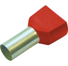 HAUPA Adereindhuls Twin 10 mm² rood, 100 stuks