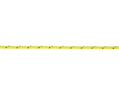 Touw polyester Ø 6 mm neon geel-rood (per meter)