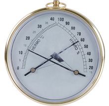 Ronde thermometer en hygrometer voor het meten van temperatuur en luchtvochtigheid