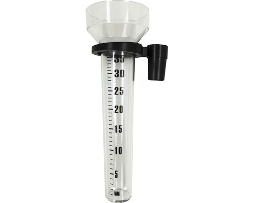 Regenmeter van kunststof met meetschaal