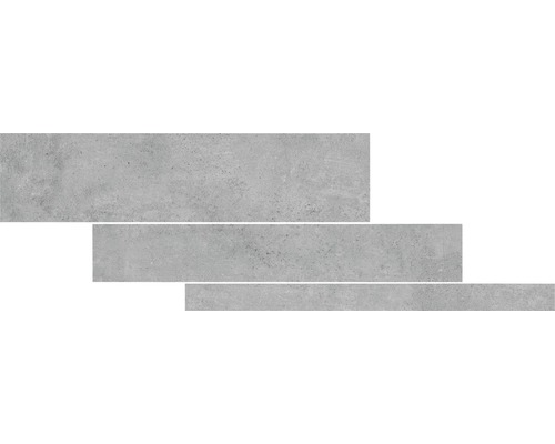 Wand- en vloertegel HOMEtek grijs mat matenmix 5/10/15x60 cm gerectificeerd