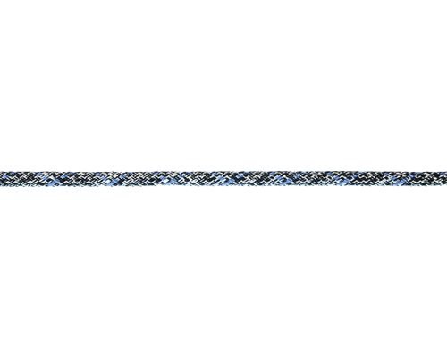 Touw Mutafo polyester Ø 10 mm zwart-wit-blauw (per meter)