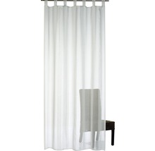 Wit gordijn met lusophanging