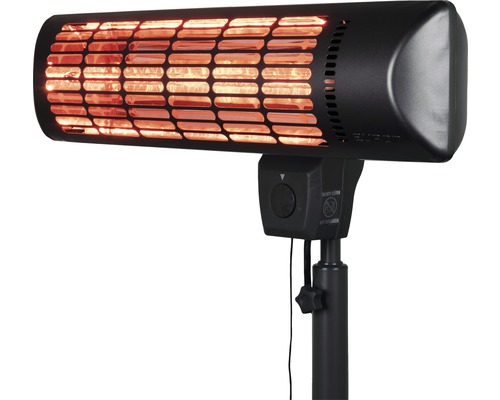 Elektrische terrasverwarmer met standaard voor buiten