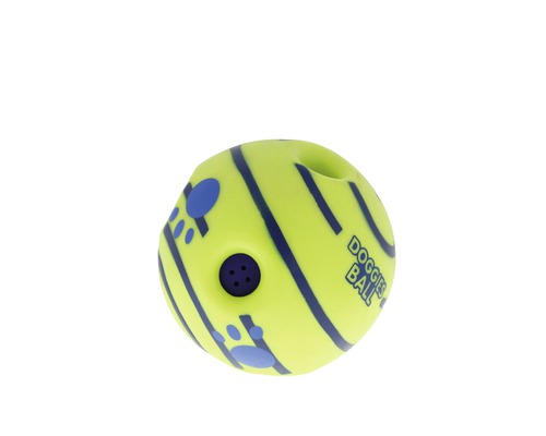 Hondenspeelgoedbal met pootafdrukpatroon