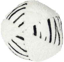KARLIE Hondenspeelgoed Safari zebra wit-bruin 11 cm